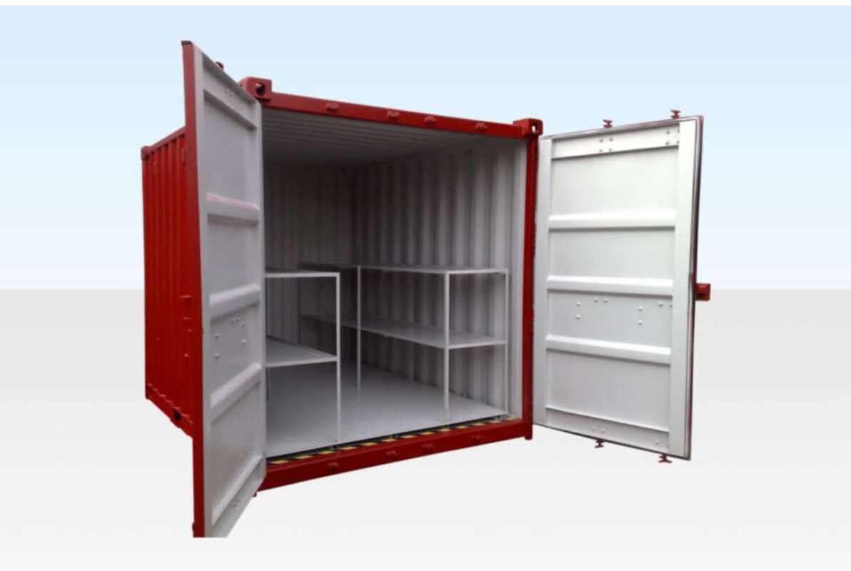 10ft Bunded Storage Container (Flat Floor)